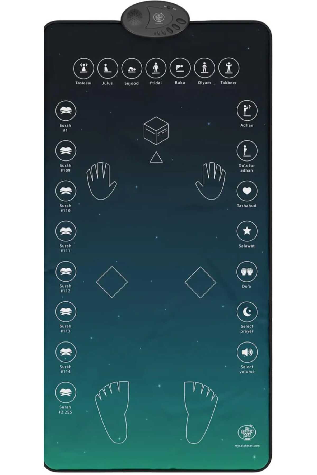 Smart Interactive Prayer Mat – 7 Language Educational Rug with 25 Touch-Sensitive Keys