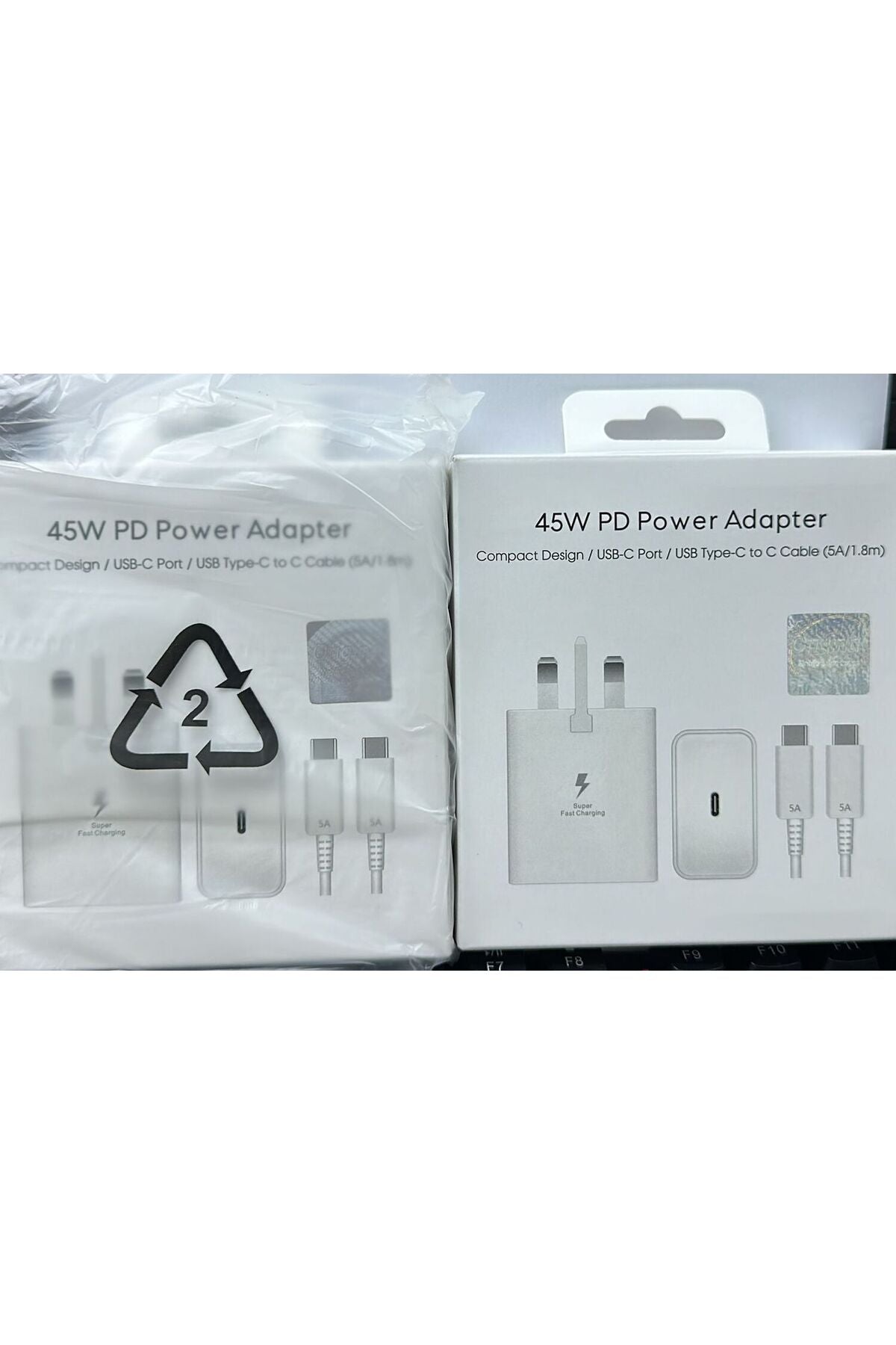 45W USB-C PD Super Fast Charging Adapter with 5A Cable
