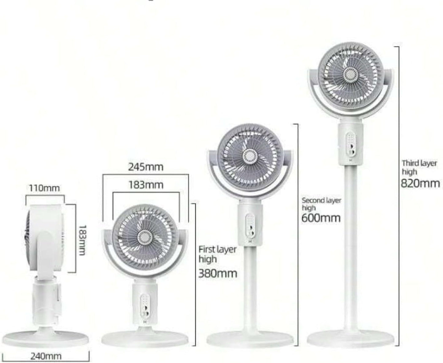 Smart Oscillating Pedestal Fan – Remote Control
