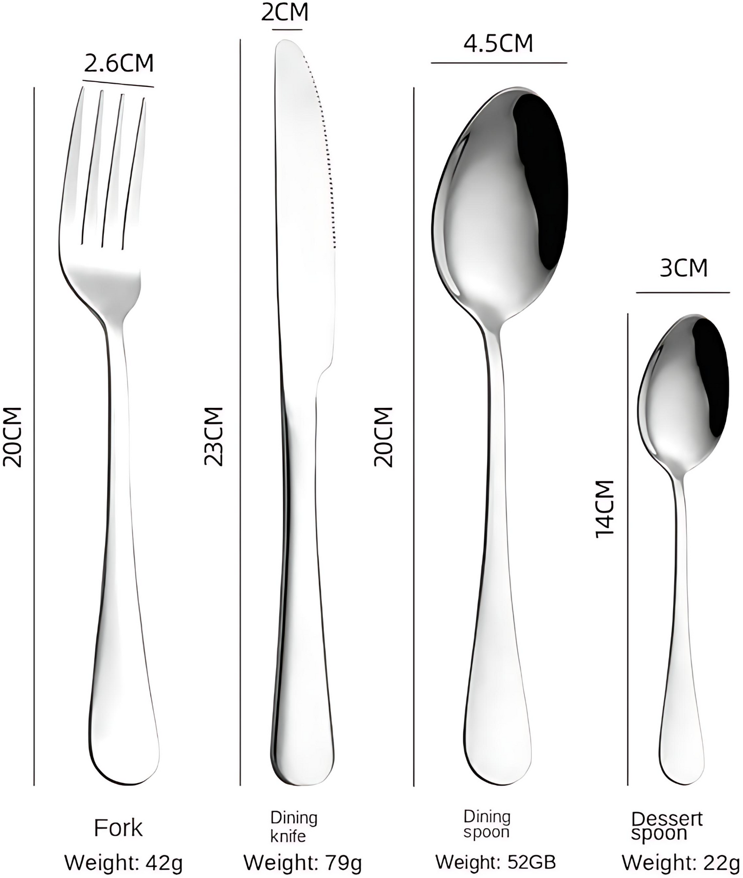 Premium 24-Piece Stainless Steel Cutlery Set with Hanging Display Stand – Elegant Silverware Flatware Set with Gift Box
