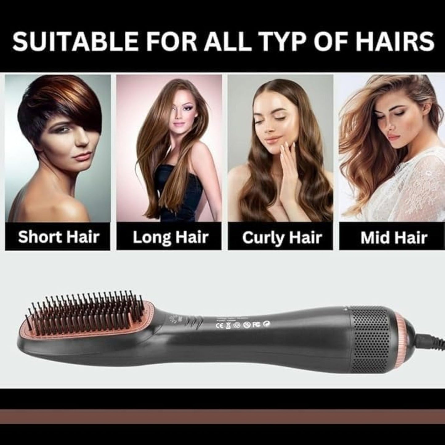 Professional Ionic Hot Air Straightener Brush