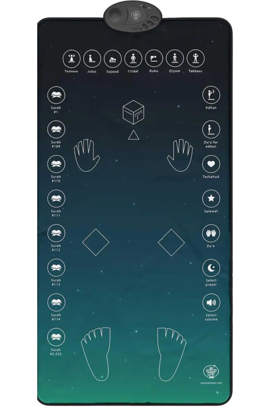 Smart Interactive Prayer Mat – 7 Language Educational Rug with 25 Touch-Sensitive Keys