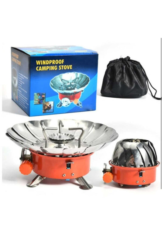 Professional Windproof Folding Camping Stove – Portable Stainless Steel Outdoor Burner