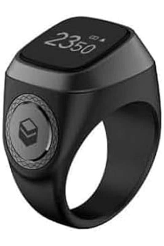 - Smart Tasbih Zikr1 Lite Ring - Black Gray- 22mm
