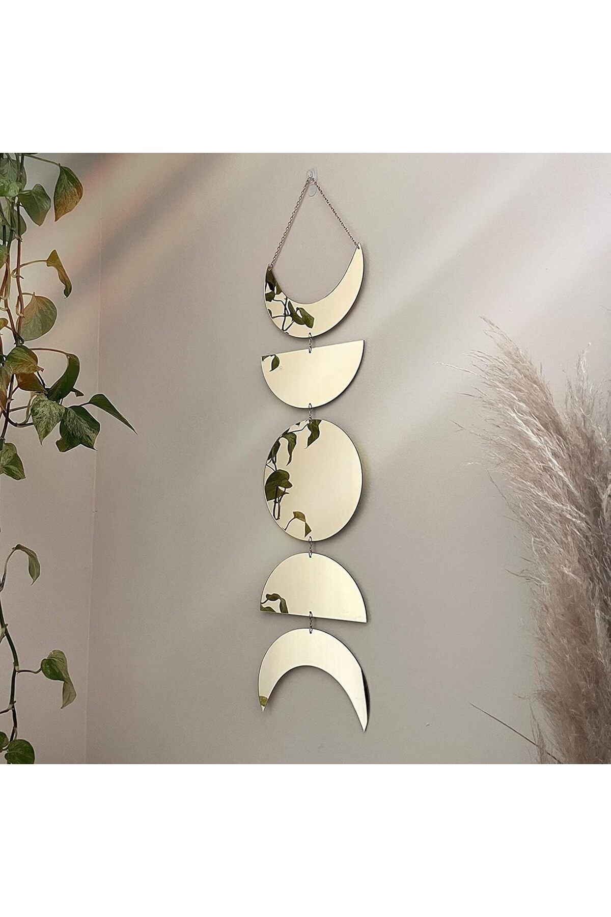 Acrylic Golden Moon Glow Gold Moon Sculpture