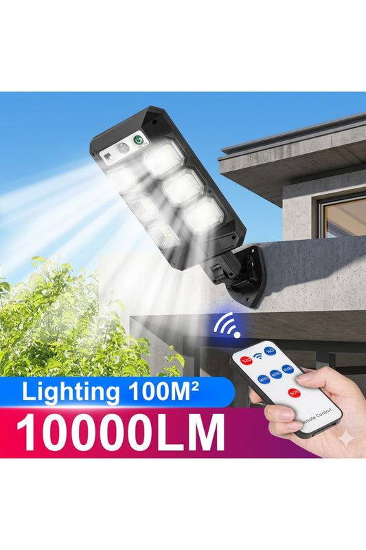 Remote-Controlled Solar Motion Sensor Outdoor Security Light