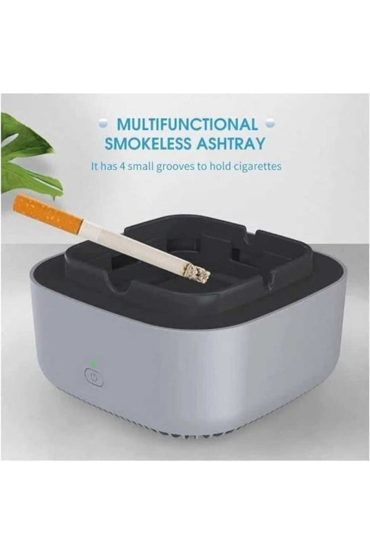 2-in-1 Smokeless Ashtray & Air Purifier – Negative Ion Filter with 360° Suction