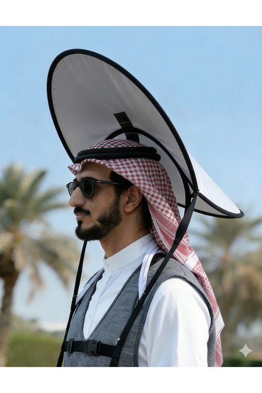 Professional Hands-Free Pilgrimage Sun Protection Umbrella with Integrated Storage