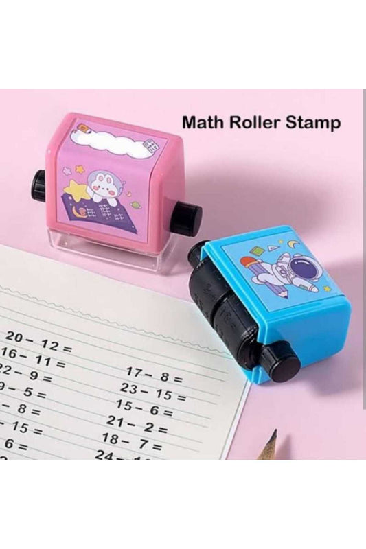 4-in-1 Smart Math Practice Roller Stamp – Instant Arithmetic Worksheet Generator