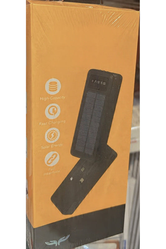 Solar Power Bank High Capacity Fast Charging Portable Backup Battery