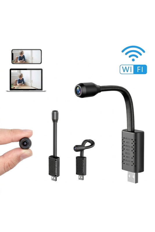 1080P Full HD Mini USB Security Camera – Flexible Gooseneck with Remote Monitoring