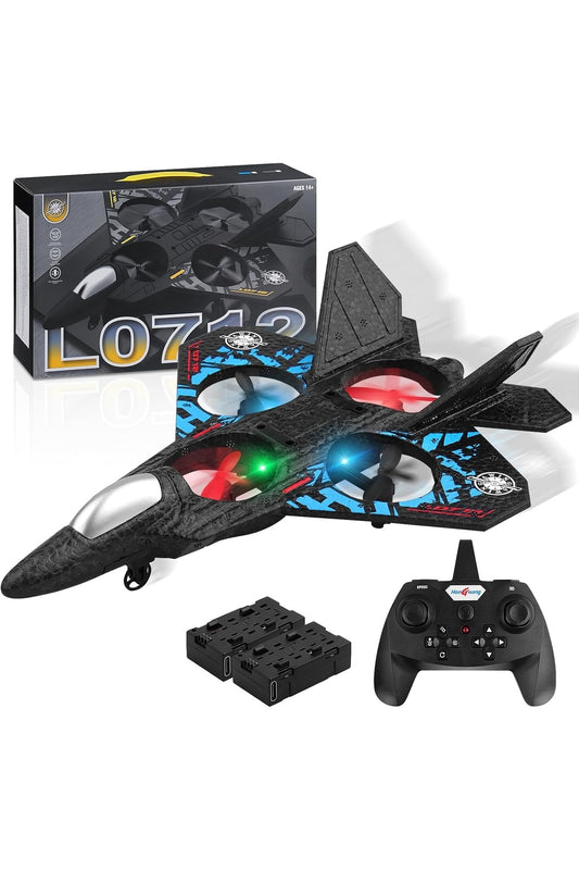 Aeroplane L0712 Quadcopter Fighter Plane –RC Airplane Toy for Kids & Adults with LED Lights