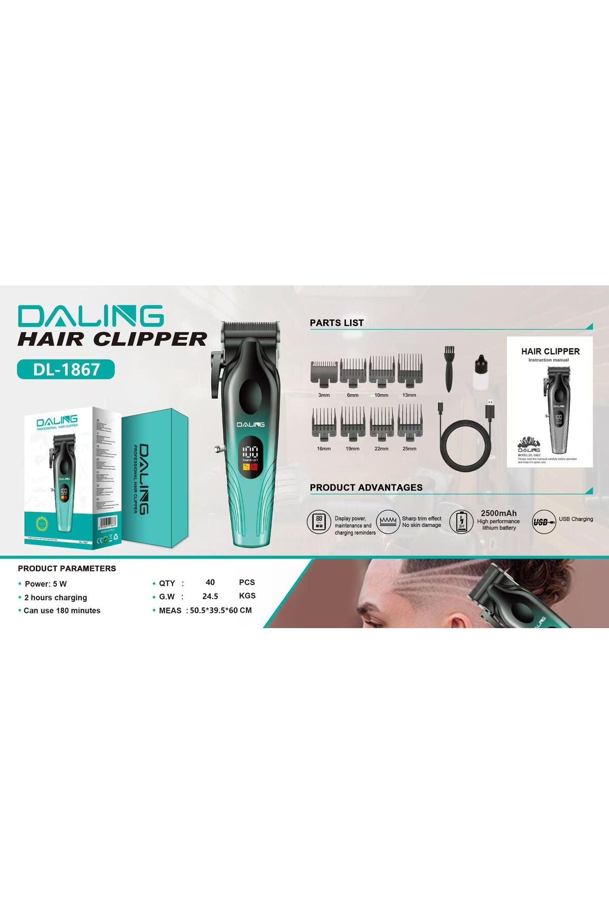 PrecisionCut Pro Hair Trimmer – Sharp, Smooth & Professional Grooming