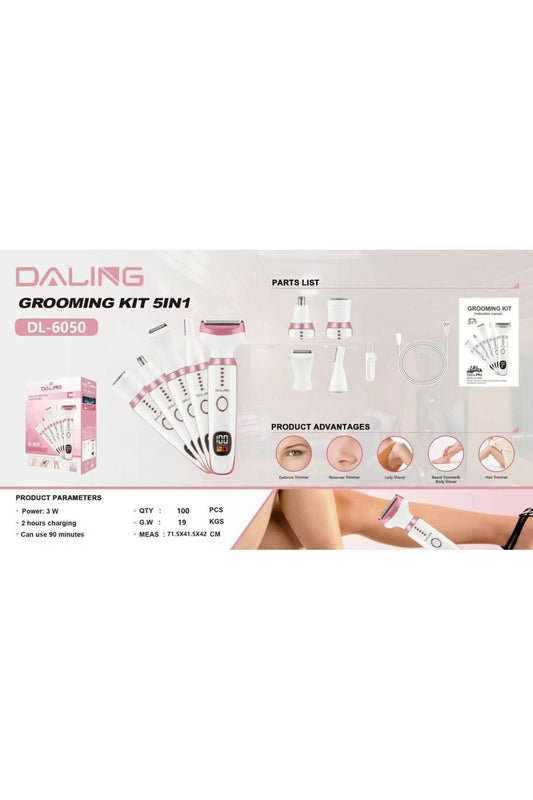 5-in-1 Precision Beauty & Grooming Kit | Total Body Hair Removal System