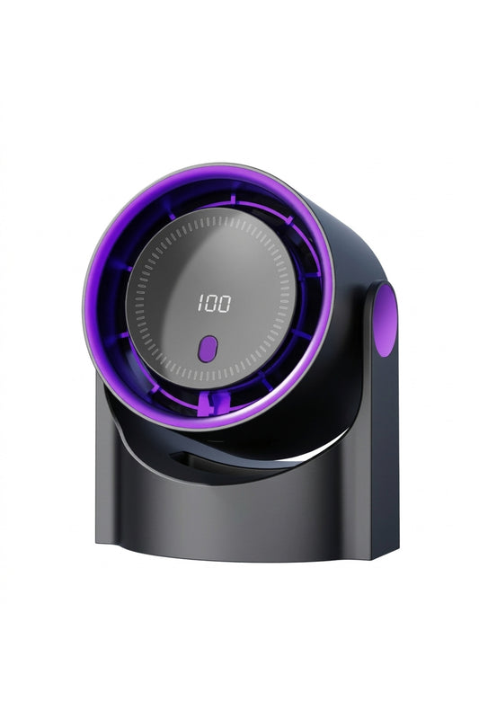 Portable Bladeless Desk Fan – Intelligent Digital Display & High-Speed Turbine Technology