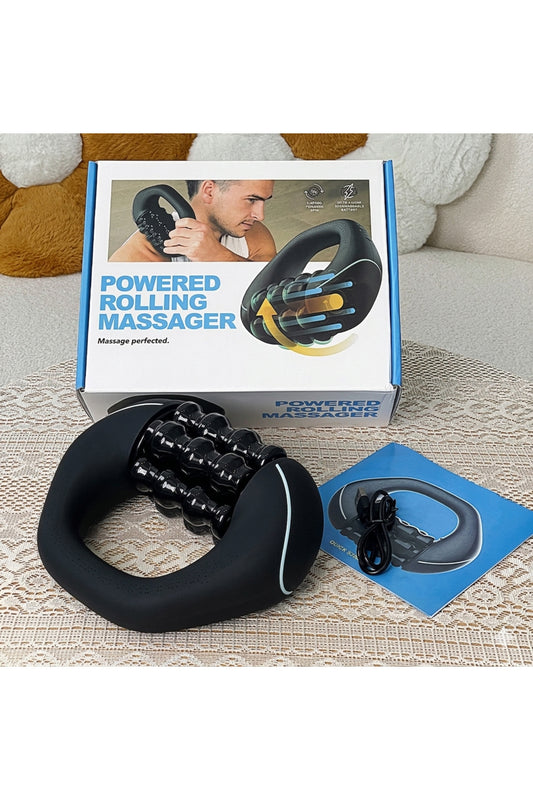 Mini Rolling Percussive Muscle Massager with Charging Base