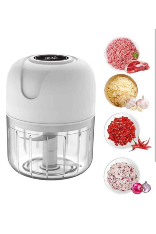 Portable Mini Electric Food Chopper – 100ml Wireless Garlic & Vegetable Mincer