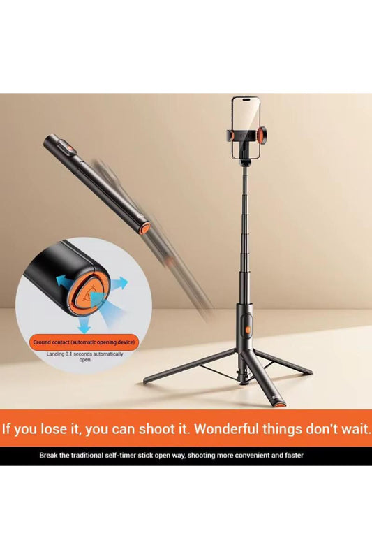 Multi Functional Selfie Stick with Tripod Stand & Bluetooth Remote for Smartphones