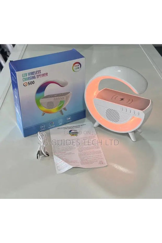 G500 LED Wireless Charging Speaker with Bluetooth Audio & RGB Night Light