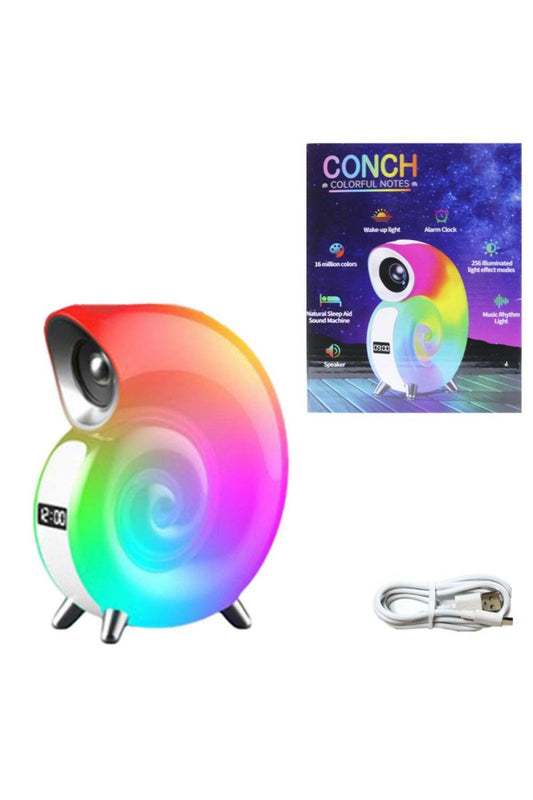 Conch Colorful Notes & Alarm Clock Bluetooth Speaker – Smart LED Display, Music Speaker & Sticky Memo Pad Combo