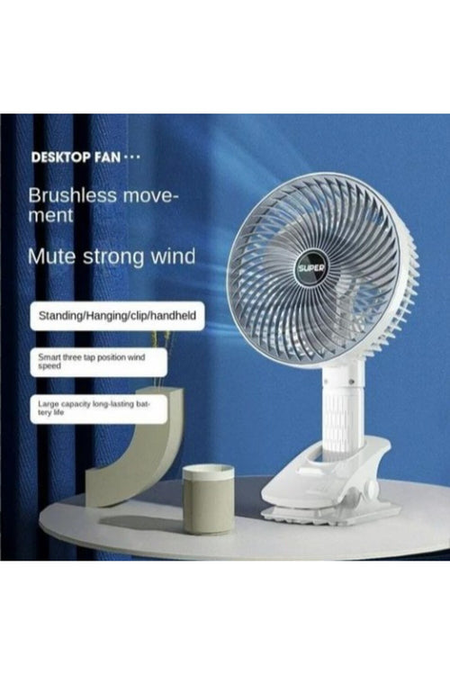 Compact Portable USB Desktop Fan – 3-Speed Quiet Cooling