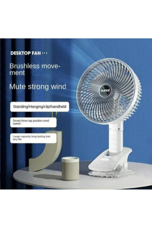 Compact Portable USB Desktop Fan – 3-Speed Quiet Cooling