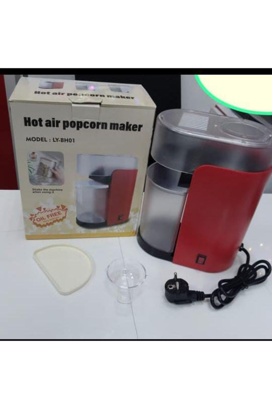 Mini Hot Air Popcorn Maker | Oil-Free Healthy Popcorn Machine | Compact & Fast Home Snack Maker