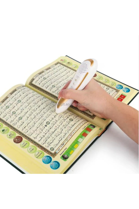 Digital Quran Reading Pen Set with Multi-Language Audio & Full Holy Quran Book