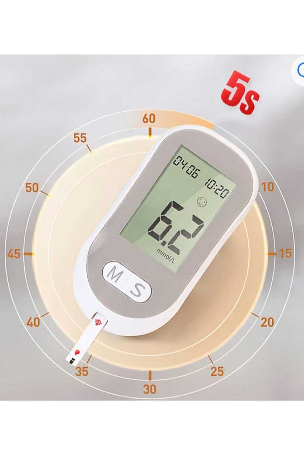 Digital Blood Glucose Monitoring System – Fast 5-Second Results with 500-Memory Recall