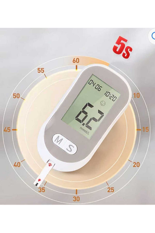 Digital Blood Glucose Monitoring System – Fast 5-Second Results with 500-Memory Recall