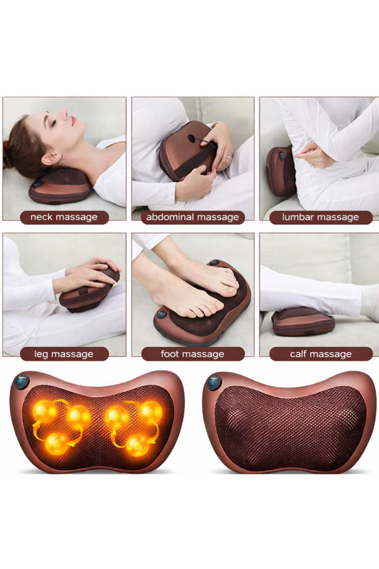 Deep Tissue Shiatsu Massage Pillow with Infrared Heat Therapy