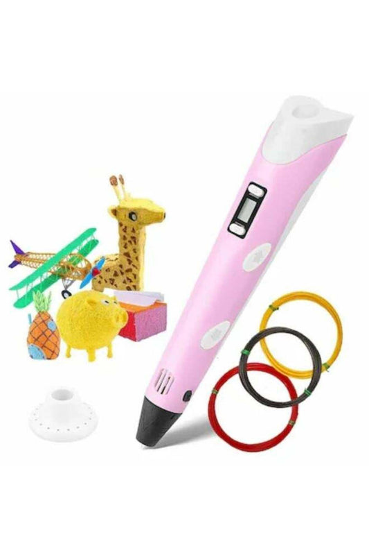 3D Printing Pen with LCD Display Compatible with 1.75mm PLA/ABS Filament USB Perfect Gift Fo