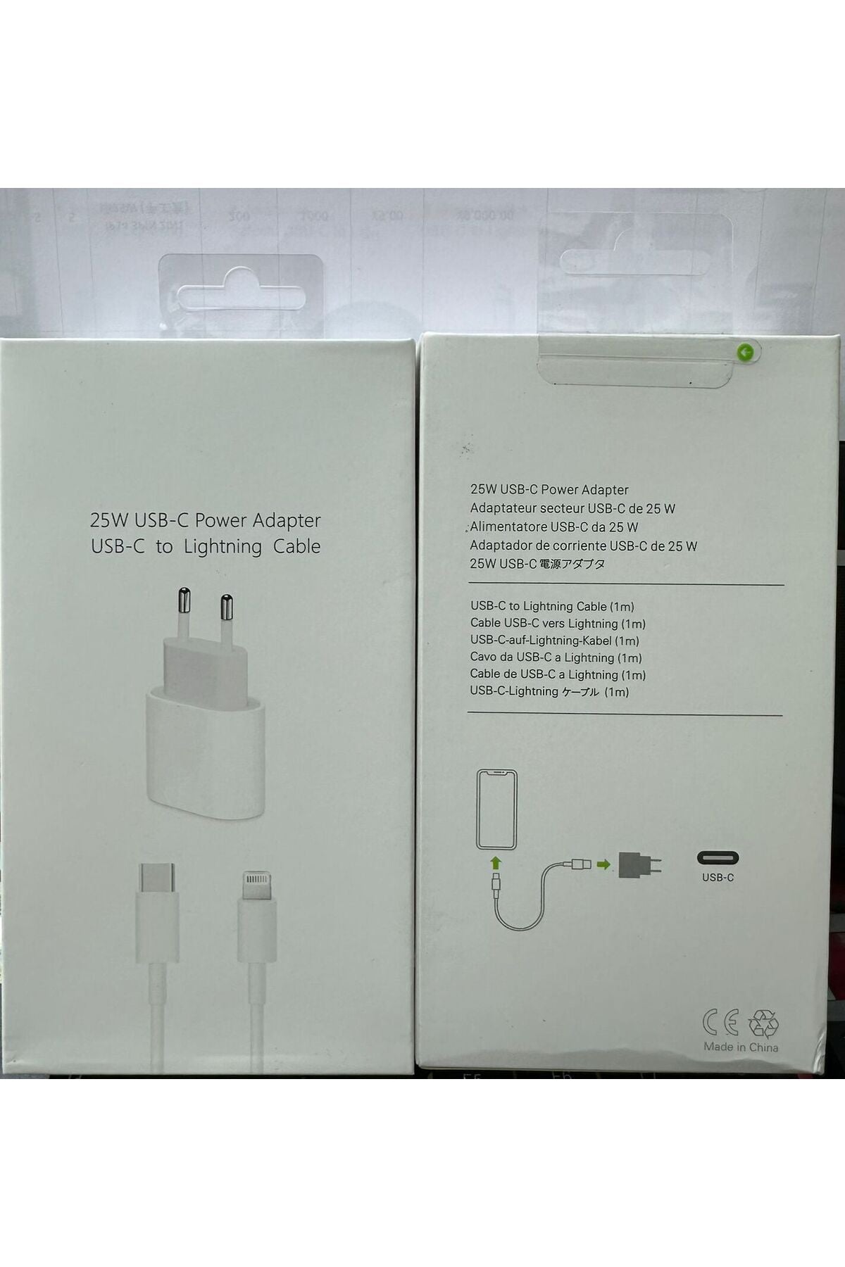 25W USB-C Power Adapter & USB-C to Lightning Cable Set