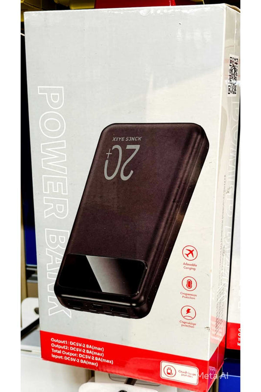 20000mAh Fast Charging Portable Power Bank for Smartphones & Tablets