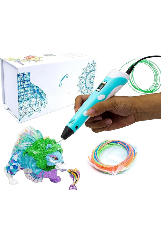 3D Printing Pen with LCD Display for Kids & Adults – DIY Arts & Crafts Tool