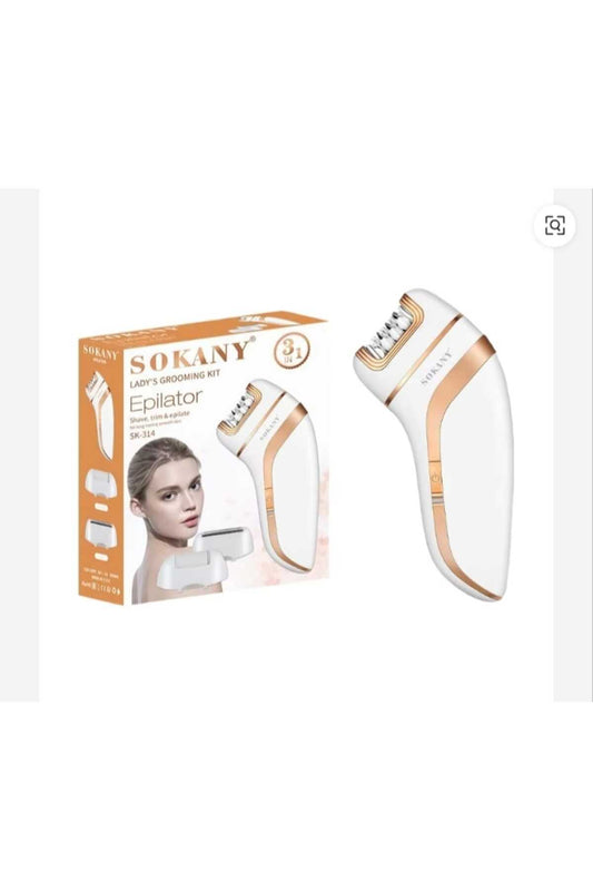 3-in-1 Professional Lady’s Grooming Kit – Precision Epilator, Shaver, and Trimmer