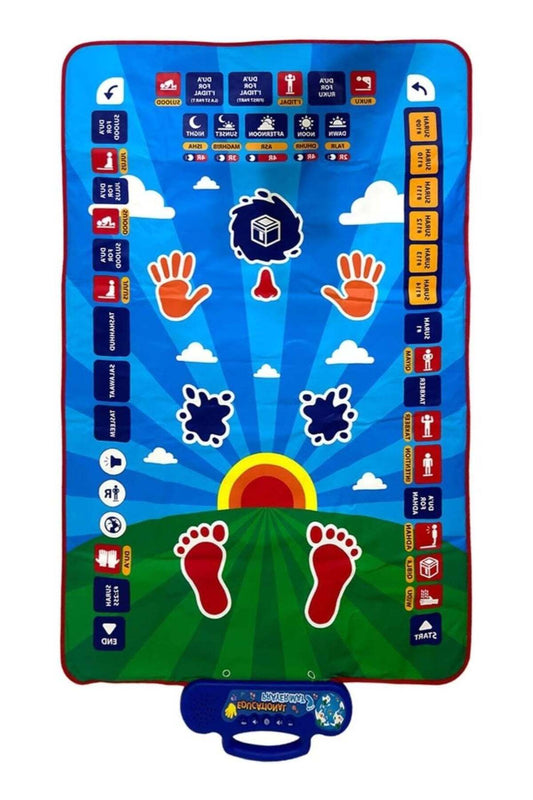 Adults Electronic Muslim Prayer Mat – Islamic Educational Rug with Quran Surahs, Adhan, Large