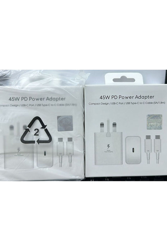 45W USB-C PD Super Fast Charging Adapter with 5A Cable
