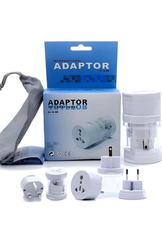 All-in-One International Travel Power Adapter - Global Plug Converter for Worldwide Use