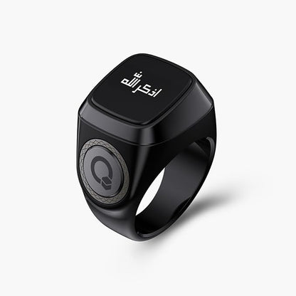 E01S Smart Tasbih Ring Lite S, Digital Prayer Counter with OLED Display, Bluetooth Sync, 5 Prayer Alerts, Silent Wearable Tasbeeh