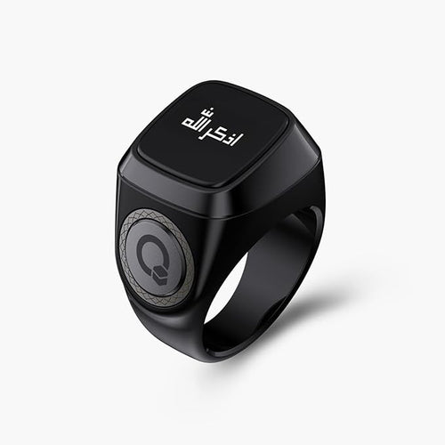 E01S Smart Tasbih Ring Lite S, Digital Prayer Counter with OLED Display, Bluetooth Sync, 5 Prayer Alerts, Silent Wearable Tasbeeh