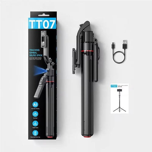 AI Face Tracking Gimbal Tripod – 360° Intelligent Auto Tracking Phone Mount for Content Creation