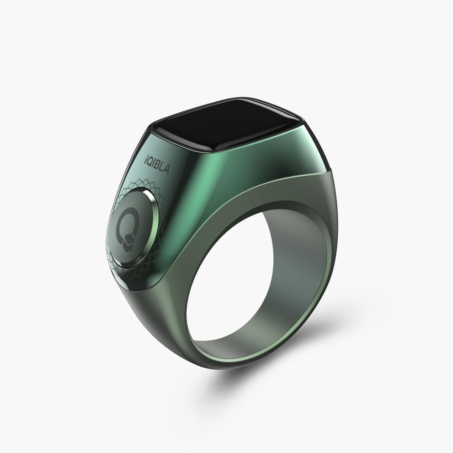 Qibla Zikr Ring Flex – Waterproof Smart Tasbih Counter with OLED Display & Portable Charging Case