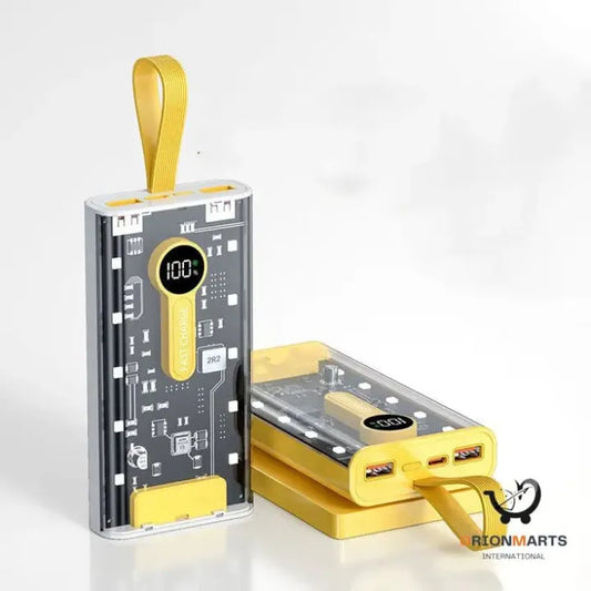 Transparent Fast-Charge Power Bank 10000mAh