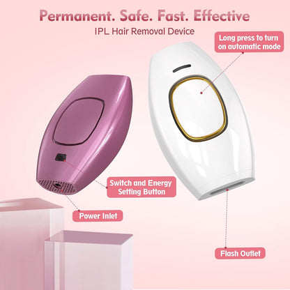 Playexen IPL Hair Removal Device – At-Home Hair Reduction for Face & Body