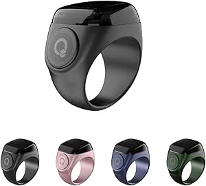 Noor Smart Ring Digital Tasbeeh Counter  Smart Tasbih Tally Counter Ring for Muslims | Bluetooth Prayer Time Reminder & Upgraded OLED Screen Display