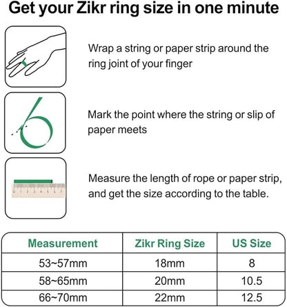 E01S Smart Tasbih Ring Lite S, Digital Prayer Counter with OLED Display, Bluetooth Sync, 5 Prayer Alerts, Silent Wearable Tasbeeh
