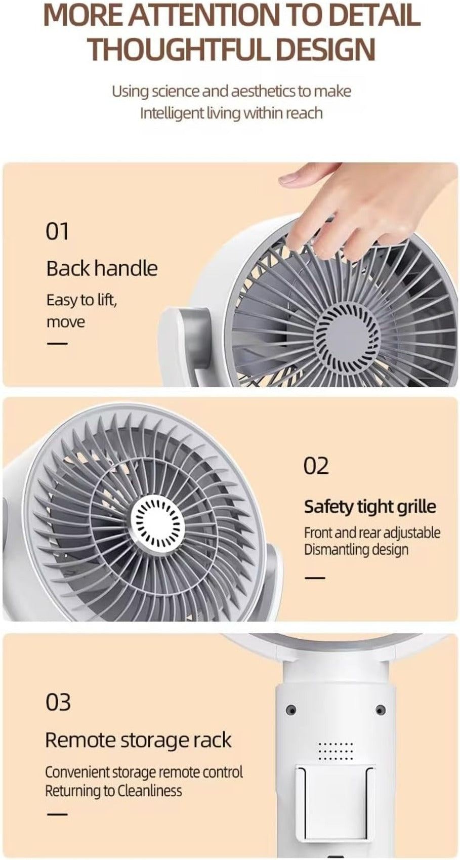 Smart Air Circulation Pedestal Fan – 3-in-1 Adjustable Height Floor & Desk Fan with Remote Control & 90° Automatic Oscillation