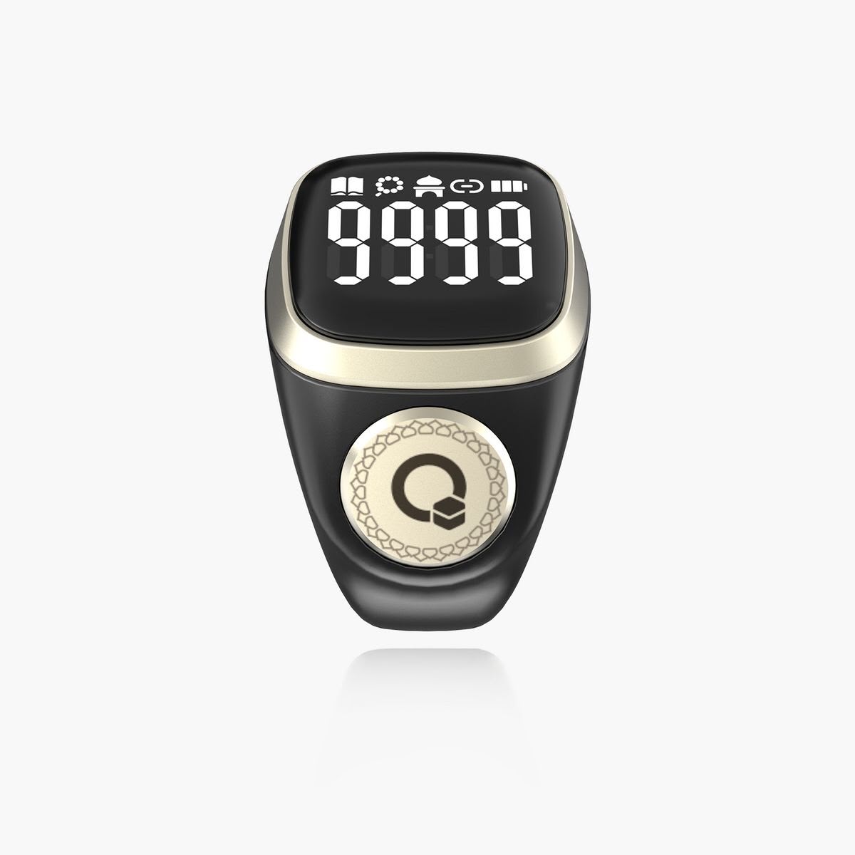 iQIBLA Noor 2 Smart Zikr Ring – Digital Tasbeeh Ring with Zikr Counter