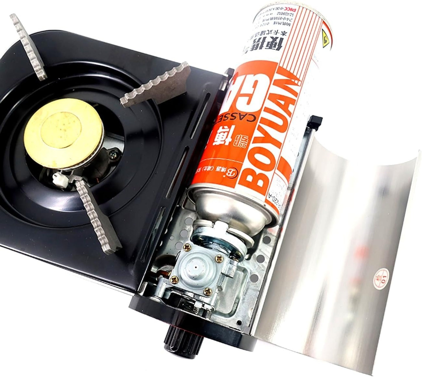 Portable Butane Gas Stove – Single Burner Camping Gas Cooker with Adjustable Flame